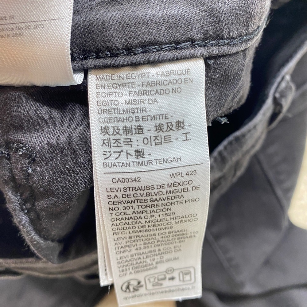 Levi's 311 Shaping Skinny Jeans Womens 31 Dark Wash Black Denim Pants - Picture 3 of 12